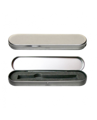 Estuche Metal Plateado