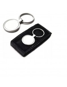 Llavero metalico circular para sublimar