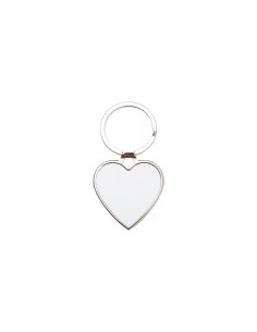 Llavero metalico corazon para sublimar 2